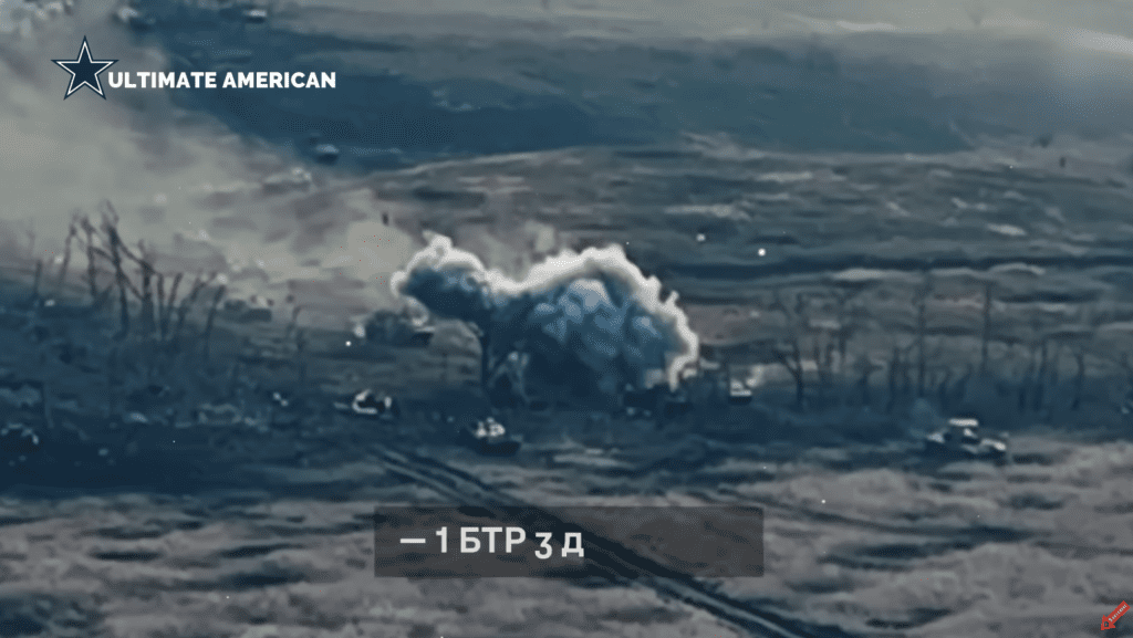 Ukrainian Forces Destroy Russian Tank Convoy
